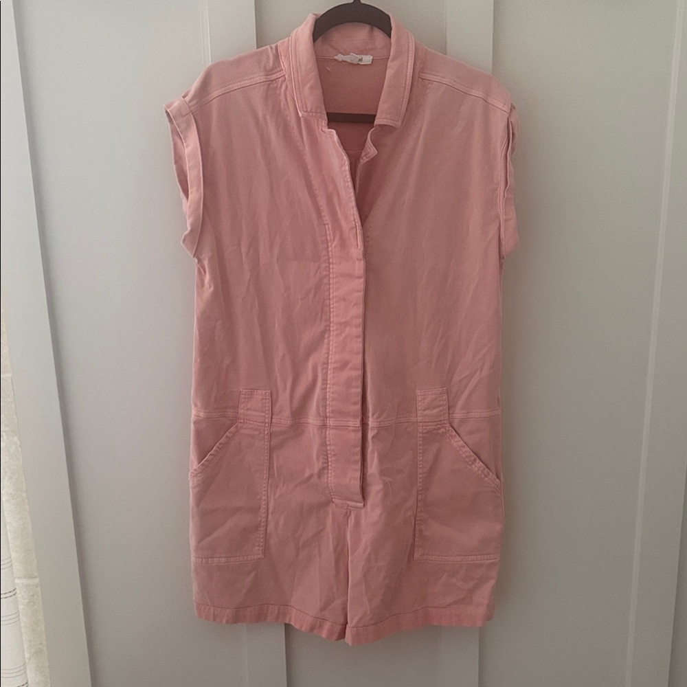 Splendid Dusty Rose Sleeveless Utility Romper